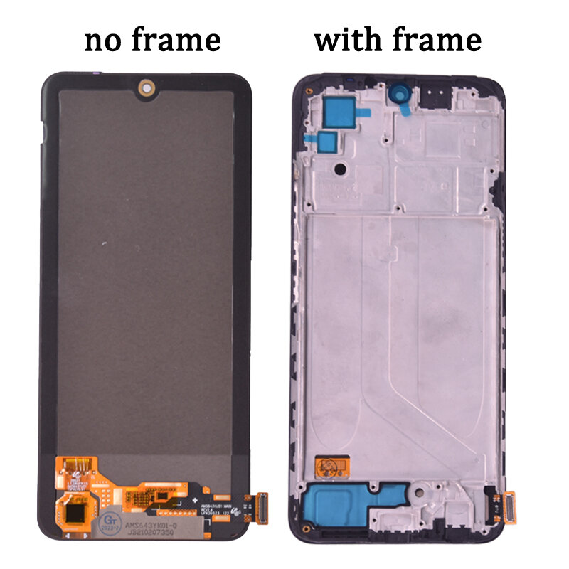 6.43 "Super Amoled per Xiaomi Redmi Note 10 Display LCD con Touch Screen Digitizer Assembly per Redmi Note10S Display muslimah