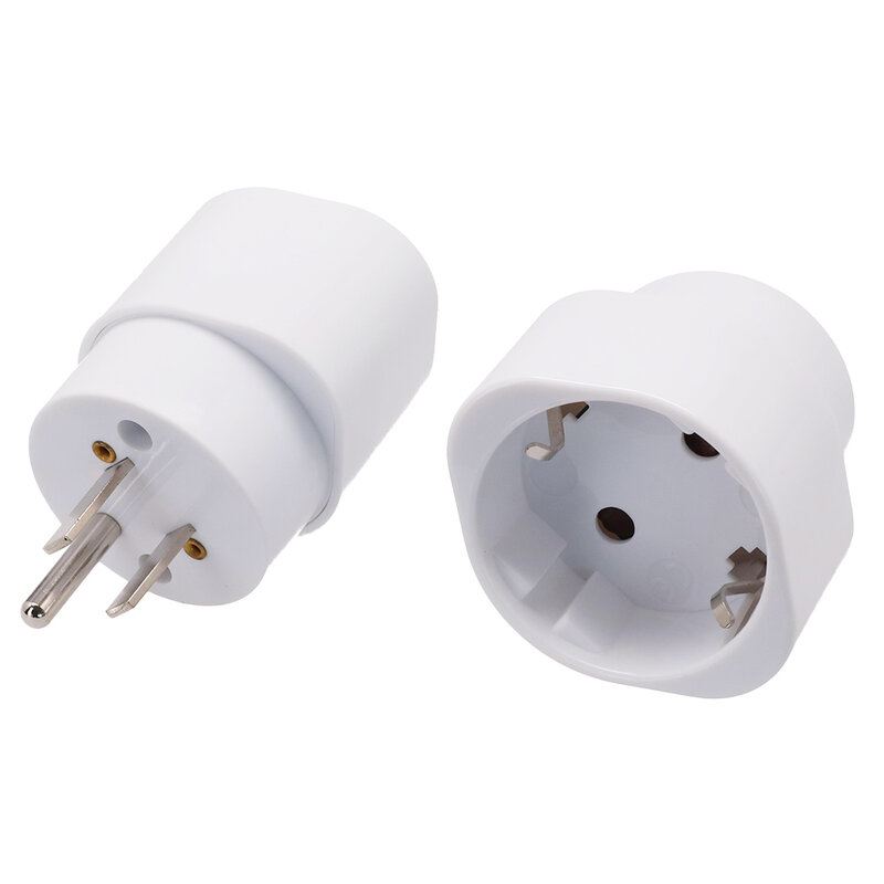 2pcs EU Socket Adapter Travel Converter US To EU Plug Euro Plug Converter Electrical Adapter Socket Outlet Power Charger