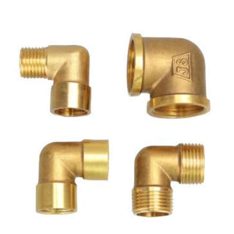 1/8" 1/4" 3/8" 1/2" 3/4" 1" Female x Male Thread 90 Deg Brass Elbow Pipe Fitting Connector Coupler For Water Fuel Copper adapter