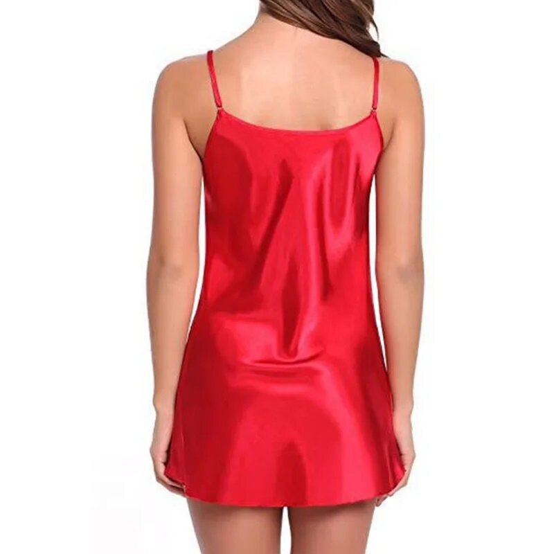Robe de nuit d'été pour femmes Vêtements de nuit élégants pour femmes 216.239.injStain adt Robes Sexy Strap Chemise de nuit Pyjama XS-8XL