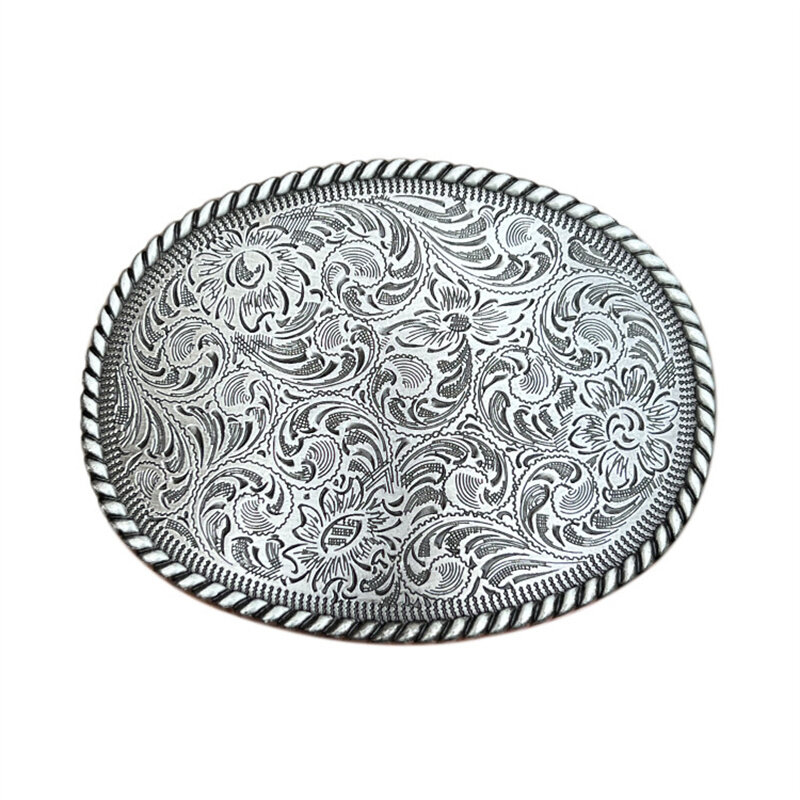 Tang grass pattern belt buckle western ethnic style