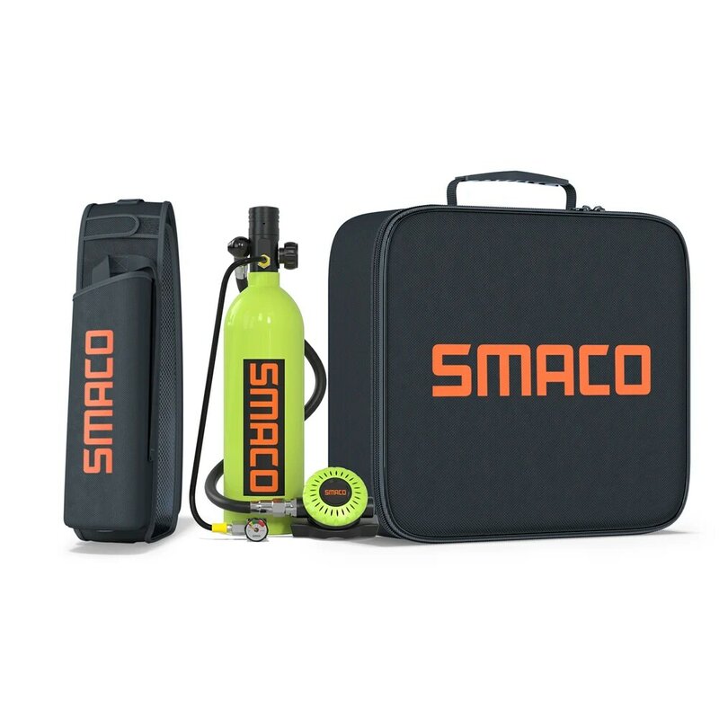 SMACO S400Pro Tangki Scuba Mini/Perlengkapan Menyelam Botol Menyelam Silinder Oksigen Peralatan Snorkeling Buceo Pernapasan Bawah Air Duiken