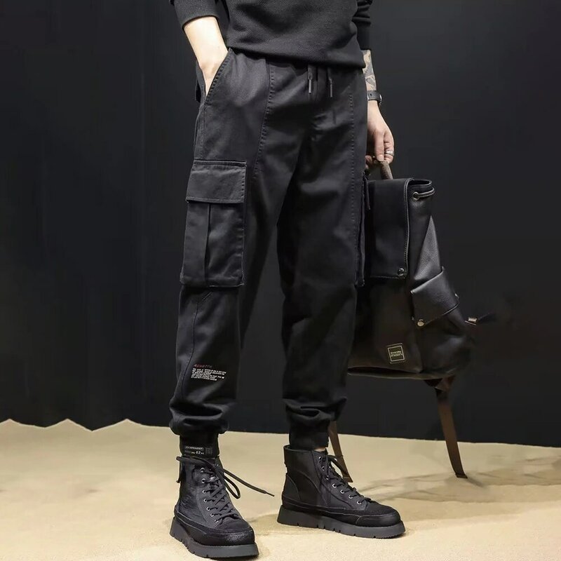 2024 Military American Workwear Casual Autumn Winter Cargo Pants Men Sports Off-Road Multi-Functional Loose Soft Mens Trousers