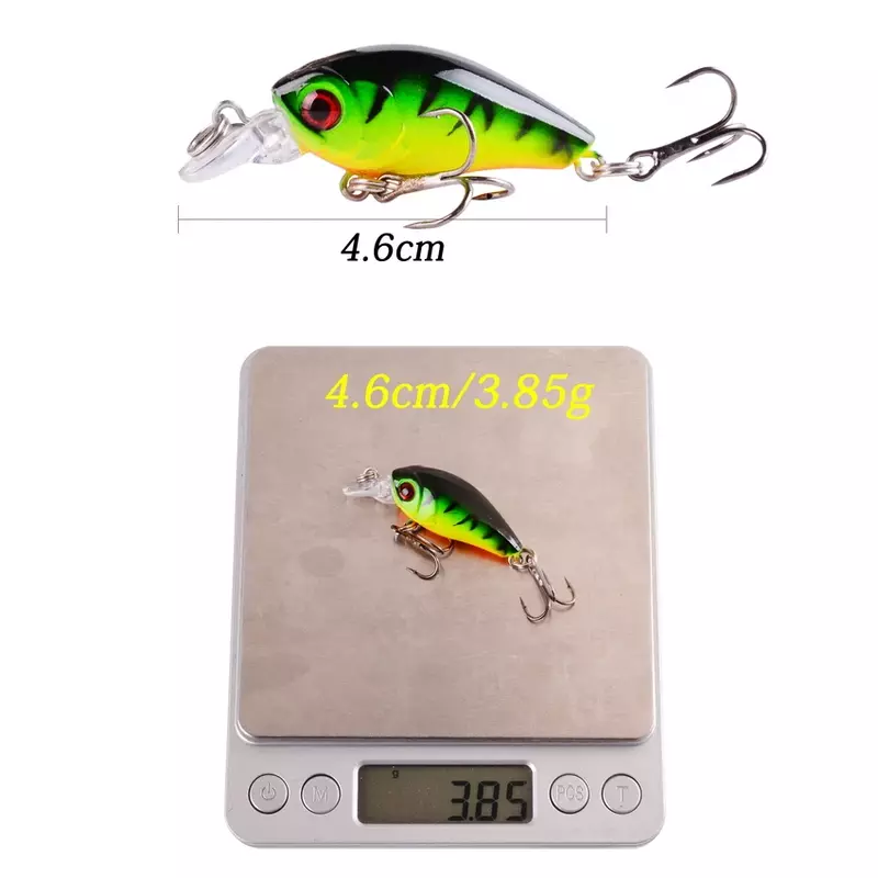 1 pz Minnow Fishing Lure 45mm 3.8g Crankbait Hard Bait Topwater artificiale Wobbler Bass giappone Fly Fishing accessori