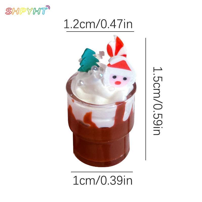 1/12 Dollhouse Chocolate Drink Dollhouse Christmas Decoration Dolls House Accessories For Kid Pretend Play Toys