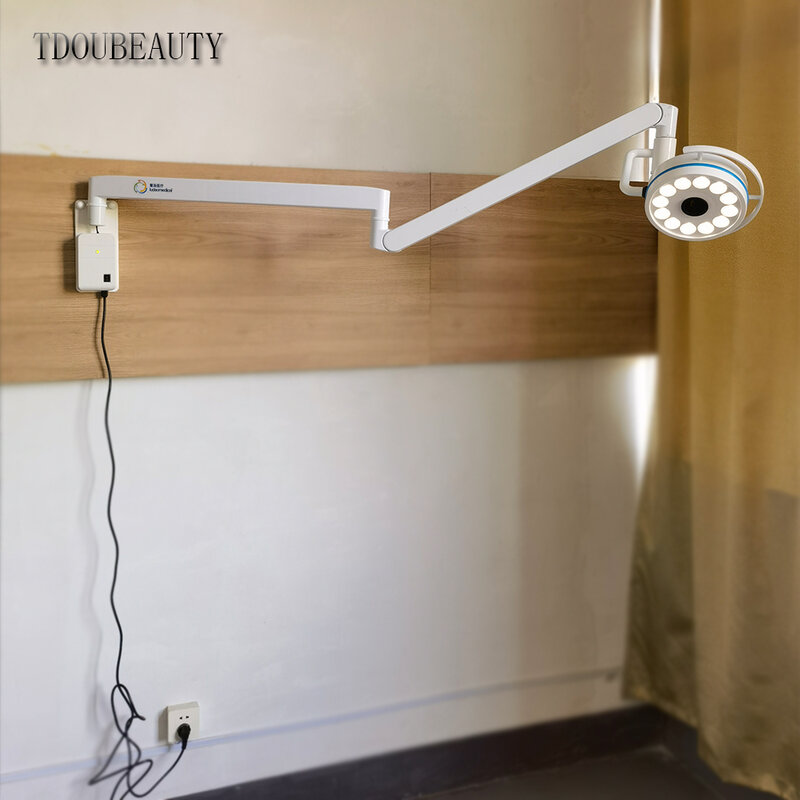 New Style Arm Efficient 36W Wall-Mounted Surgical Shadowless Lamp for Dental and Pet Surgery, Model LD-Z200-12B1