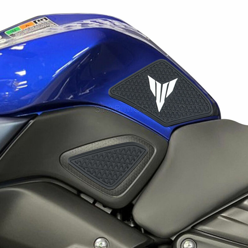 Stiker bantalan tangki bahan bakar aksesori sepeda motor untuk Yamaha MT-125 MT 125 MT125 2023 2024 sisi Tankpad Anti selip