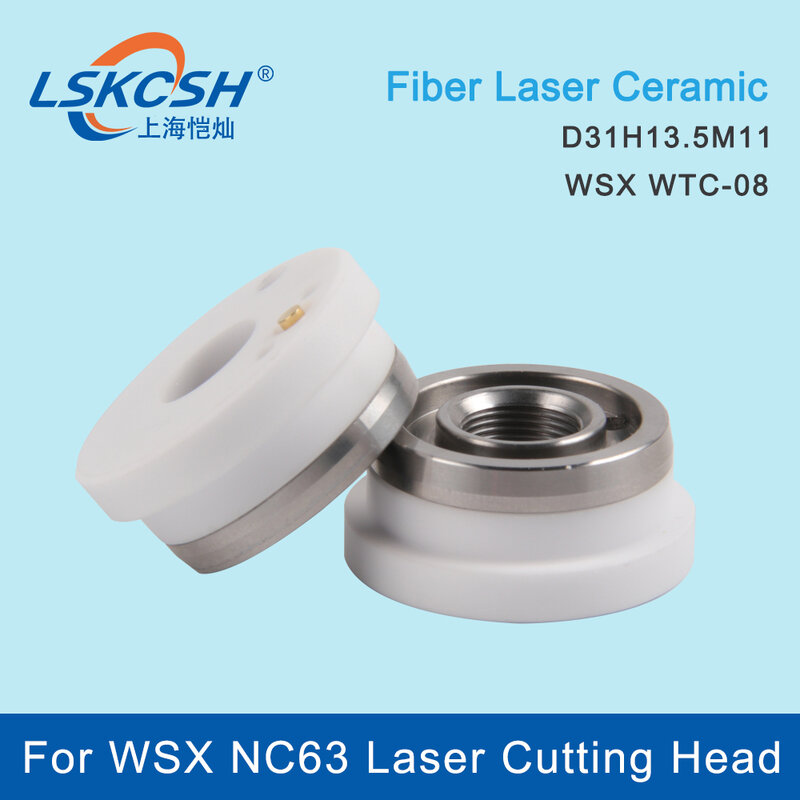 LSKCSH WSX Laser Ceramic WTC- 08 D31 H13.5 M11 Laser Head Nozzle Holder Sensor Part for WSX NC63 FIber Cutting Head