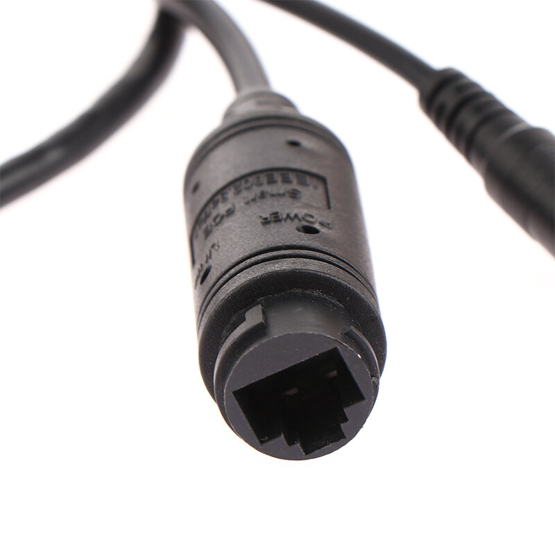 POE rede impermeável Dividir Pigtail cabo, DC Câmera IP Áudio, RJ45 cabo construído no módulo PoE para CCTV, 48V a 12V