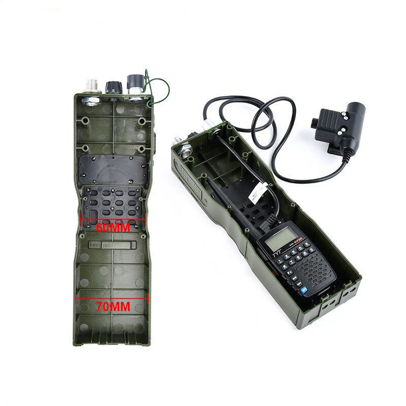 PRC-152 de interfono modelo de caja de Radio simulada Paquete de antena Walkie Talkie PRC 152 interfono modelo táctico militar Softair ejército