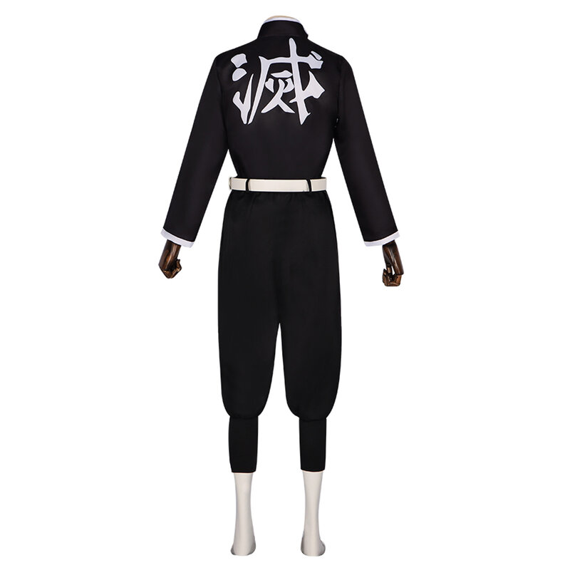 Disfraz de Himejima Gyomei para hombre, uniforme de Anime, camisa, pantalones, capa, cinturón, bata, trajes japoneses, traje de Halloween