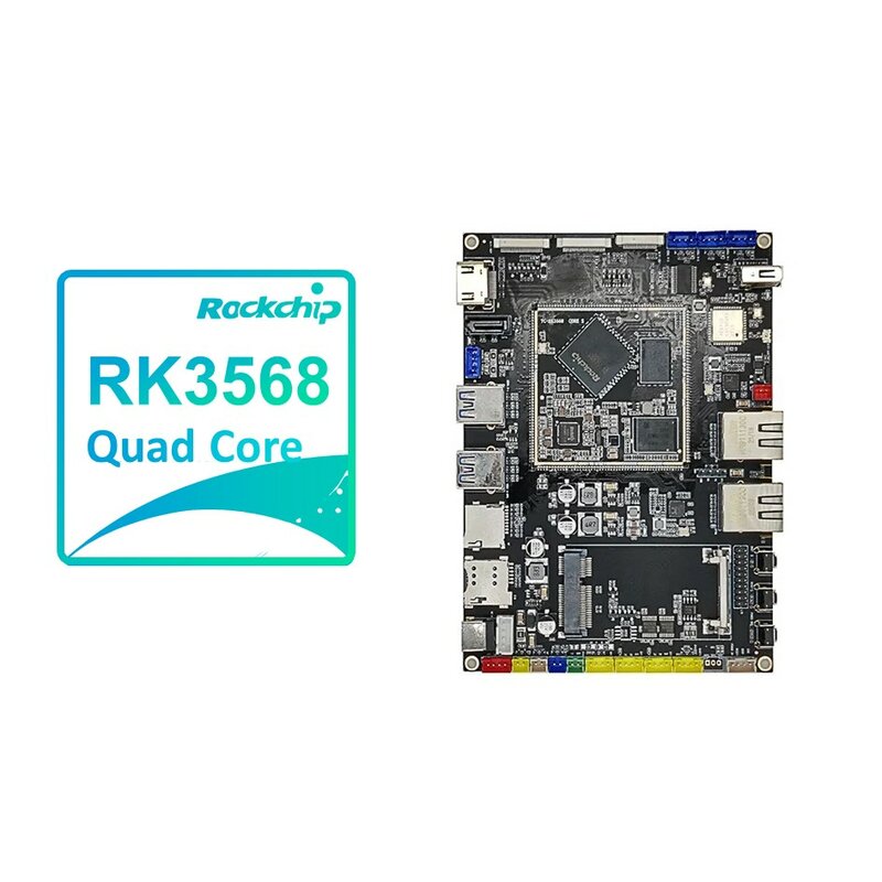 لوحة تطوير RK3568 مع معالج رقاقة wi-fi ، لوحة أم رباعي النواة ، إيثرنت 64-Gigabit مماثل لـ Pi التوت