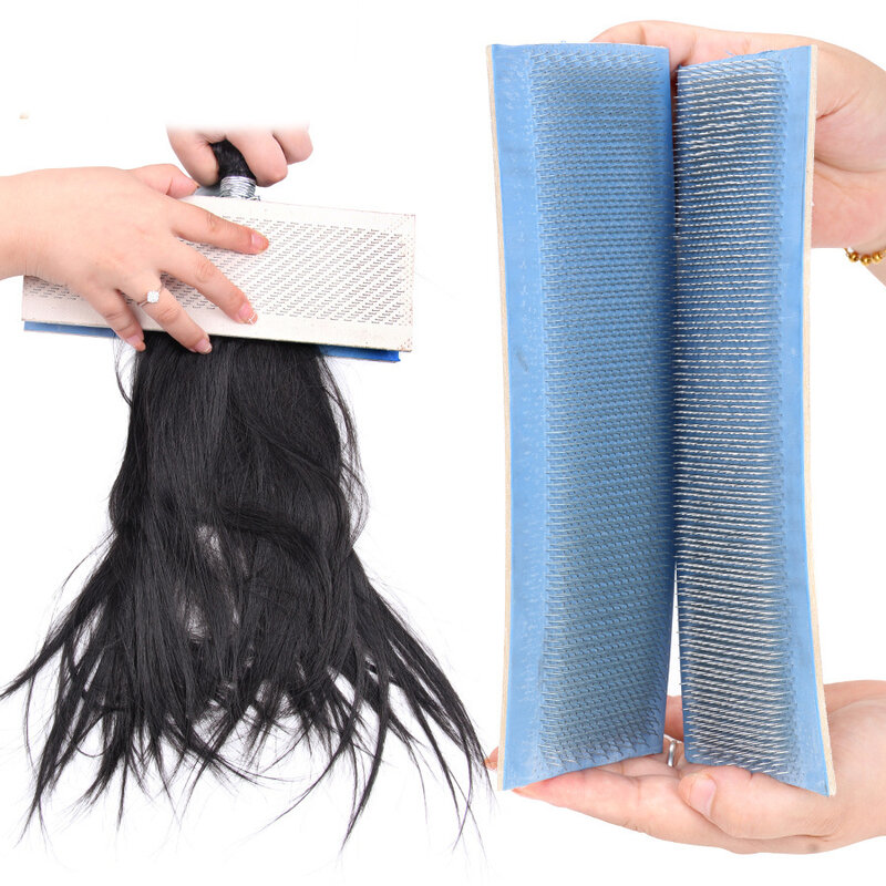 Tappetino da disegno per porta capelli 24*9cm per estensione porta capelli biglietto da disegno con aghi strumenti per estensioni dei capelli