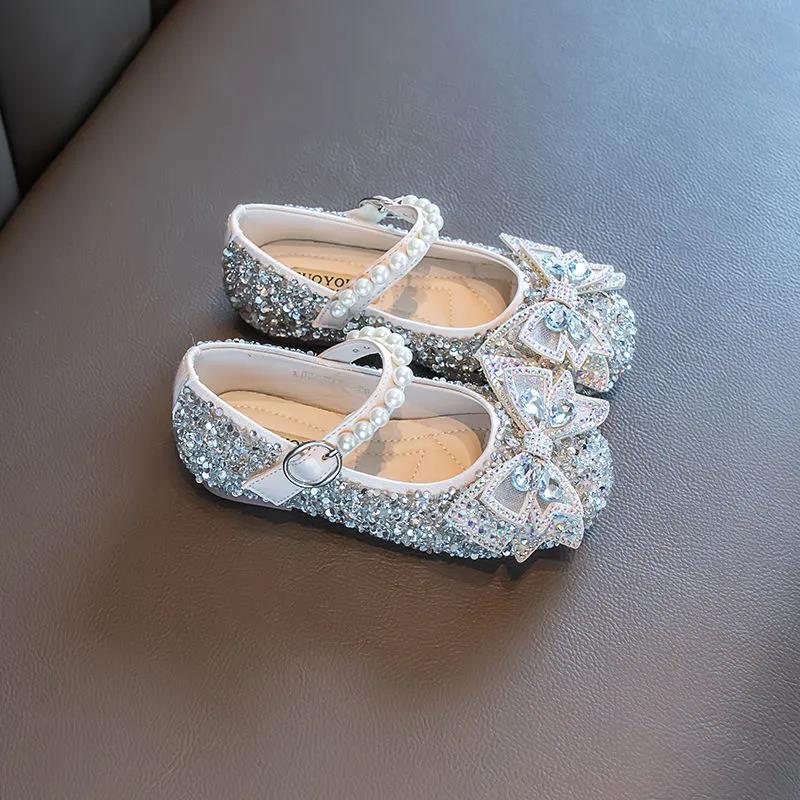 الفتيات أحذية الفتيات الترتر الاطفال أحذية الفتيات لطيف الأميرة الرقص واحدة حذاء كاجوال للأطفال حفل زفاف أحذية الأميرة الأحذية