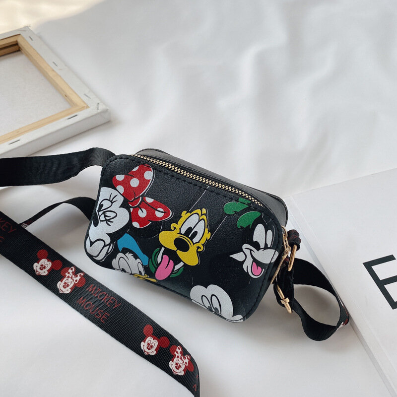 Nowa torba damska Disney Mickey Mouse Anime torby na ramię portmonetka dziewczęca Kawaii modna torba Minnie prezent urodzinowy