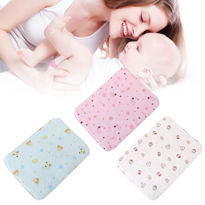 D7YD Baby Changing Pad Reusable Waterproof Stroller Diaper Folding Soft Mat Washable