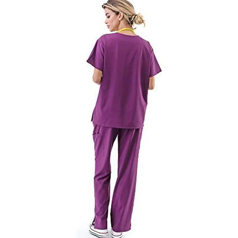 ชุดขัดทางการแพทย์สำหรับผู้หญิงชุดพยาบาลชุดเสื้อผ้าทำงานโรงพยาบาล