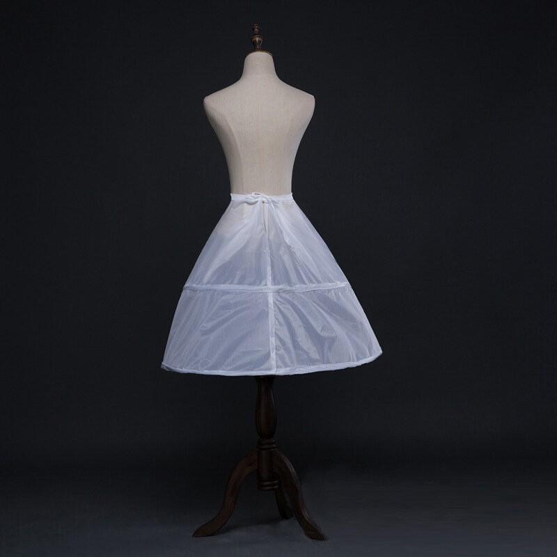 1PCS Polyester White Women's Netting Petticoat Retro Medieval Wedding Dress Underskirt Skirt Support 66cm/ 26 Inch 2023 New