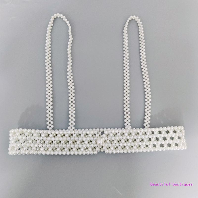 Collana perle robuste Gioielli per corpo per le donne Costume Choker Dichiarazione pendente DropShip