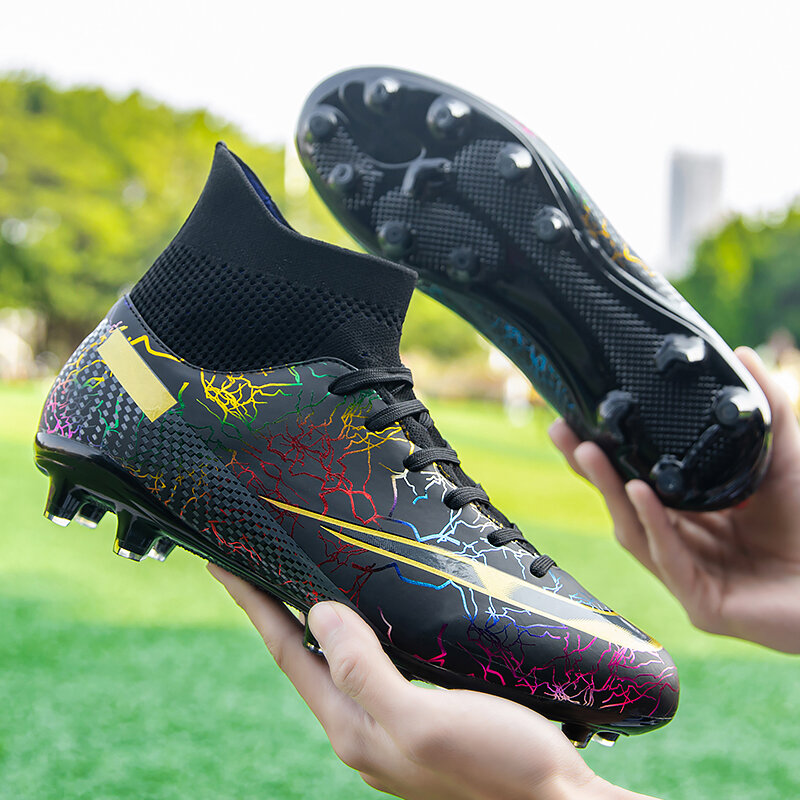 Quality Soccer Cleats Durable Society Football Shoes Exceptional Foot Feel Futsal Training LargeSizes Wholesale Comfort Sneakers