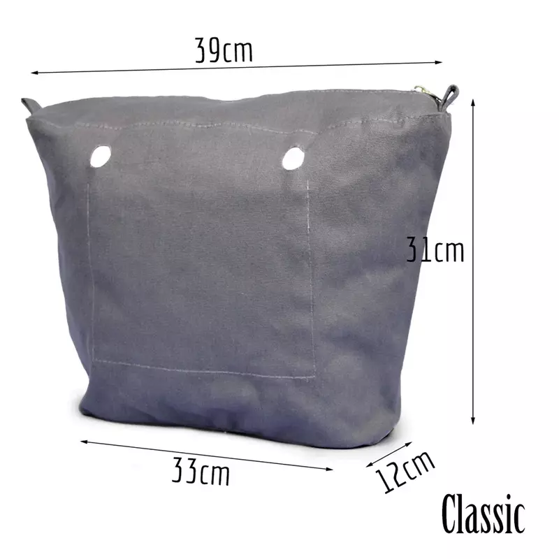 TANQU nuova tasca con cerniera fodera interna per inserto Obag classico con rivestimento interno impermeabile per O Bag