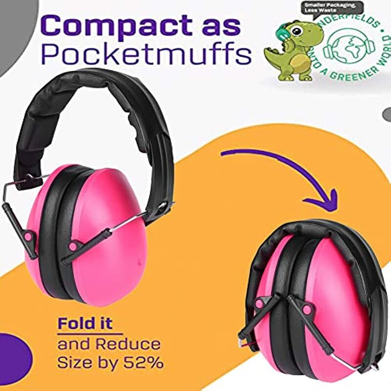 PVC+Sponge Adjustable Kids Child Baby Earmuffs Hearing Protection Ear Defenders Noise Reduction Safety For Sport Shooting