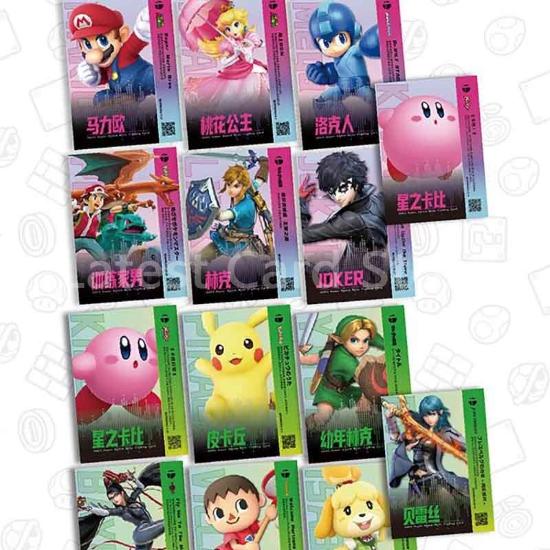 Koleksi kartu perdagangan Super berkelahi asli baru kotak Booster kartu Pokemon Mario perifer karakter kartun hadiah mainan anak-anak