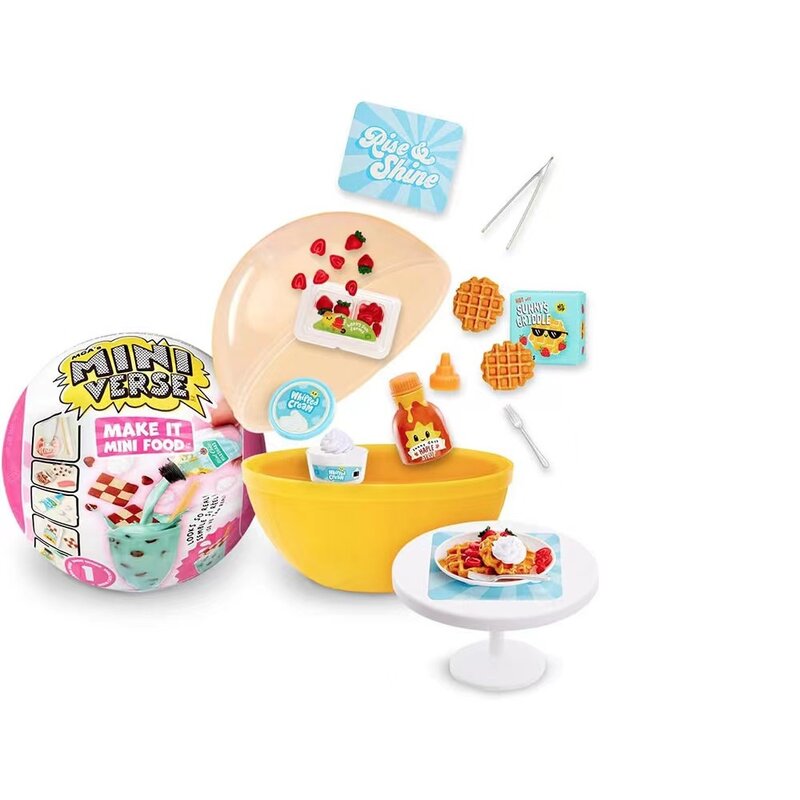 2024 Miniverse make it mini food Series  Mga Toy Plastic Fashion Surprise Ball Children Handmade Diy Guess Balls Kids Gifts