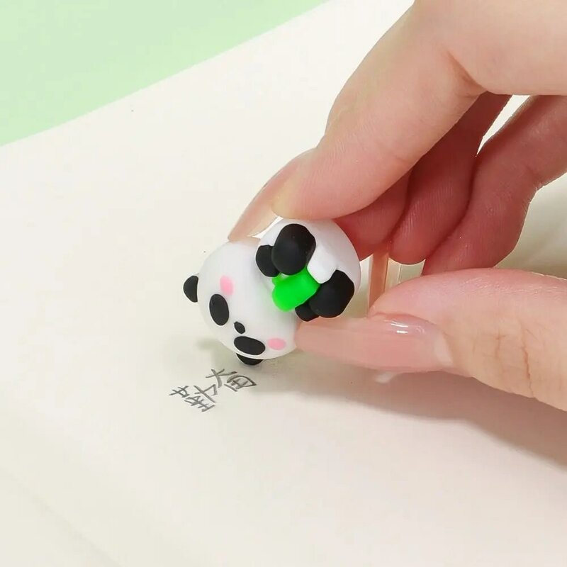Cheese Bear Panda borrador de forma 3D de comida rápida, sin polvo, alta elasticidad, embalaje para compartir, Mini borrador, lápiz sin huellas