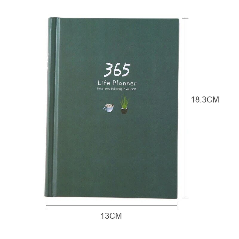 365 Planner Agenda Notebook Kleurrijke Inner Pagina Illustratie Jaarlijks Dagelijkse Plan Journal Dagboek Boek Opnemen Leven Briefpapier Geschenken