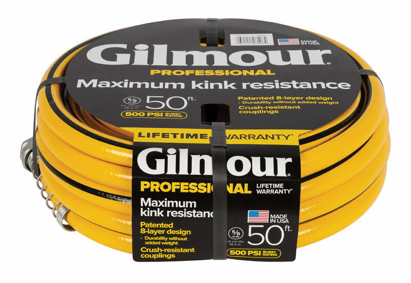 Gilmour-manguera profesional de 50 pies, 5/8 "de diámetro, color amarillo, 1 cada