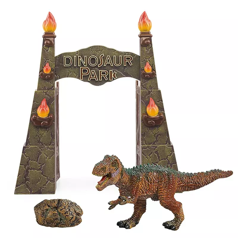 Boîte à sable de parc de dinosaures en plastique solide, grande taille, modèles de dinosaures, cadeaux pour garçons