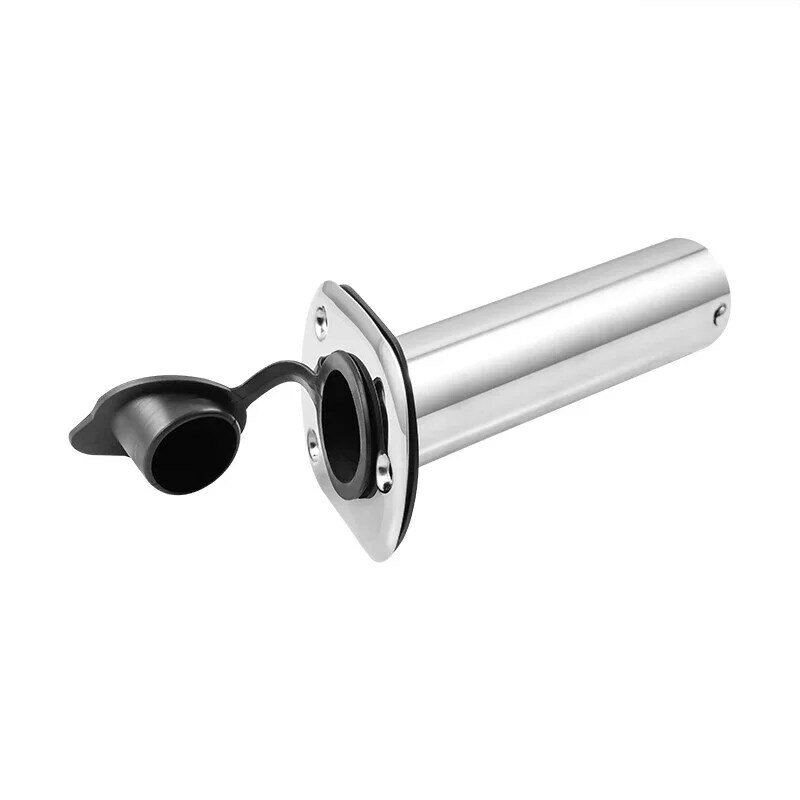 Fishing Rod Holder with PVC Cap Inner Tube and Gasket 15/30/90 Degree 316 Stainless Steel