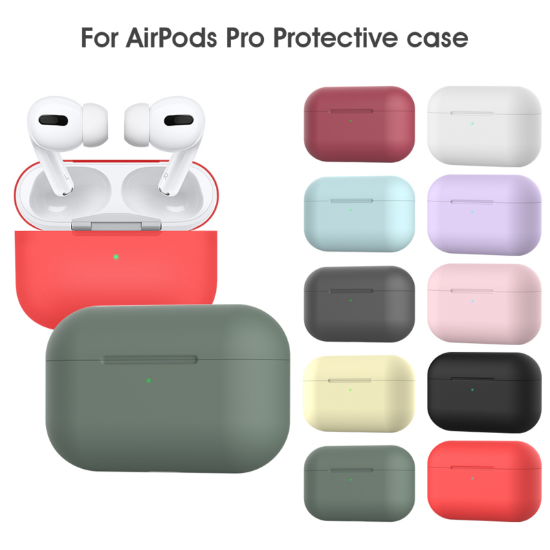 Silikon hülle für Apple Airpods pro Fall drahtlose Kopfhörer hülle für Airpods 2 3 Schutzhülle Haut Kopfhörer Zubehör