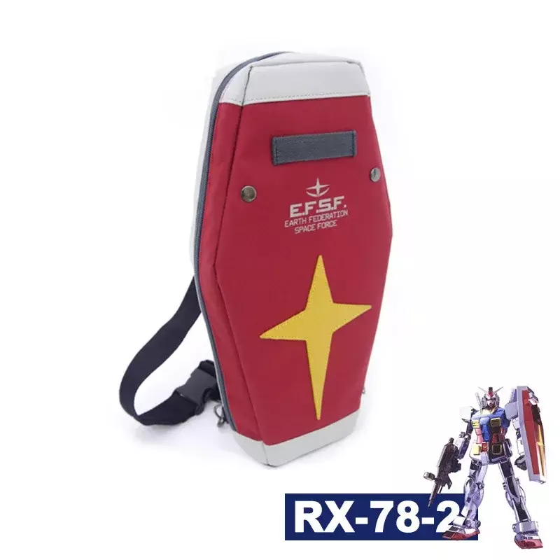 Gundam-RX-78-2 de Anime para estudiantes, bolsa de hombro, para el pecho, bandolera para brazo individual