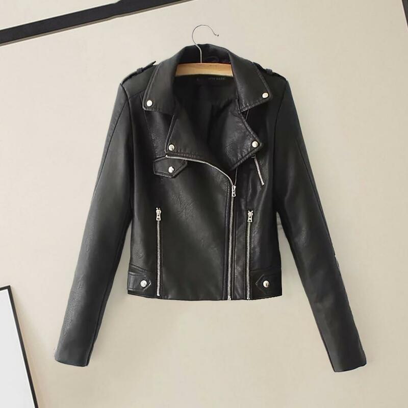 2022 jaqueta de couro do falso das mulheres casuais plutônio solto motocicleta casaco outwear feminino streetwear casaco outono roupas femininas chaquetas