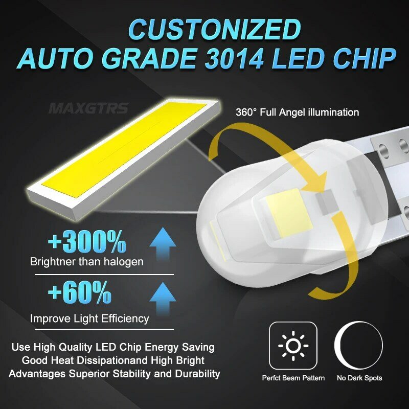 Ampoule LED T5 pour éclairage intérieur de voiture, 10 pièces, W3W, W1.2W, Canbus, Prada, indicateur de saisi, Wedge, Auto TingLamp, 12V/24V