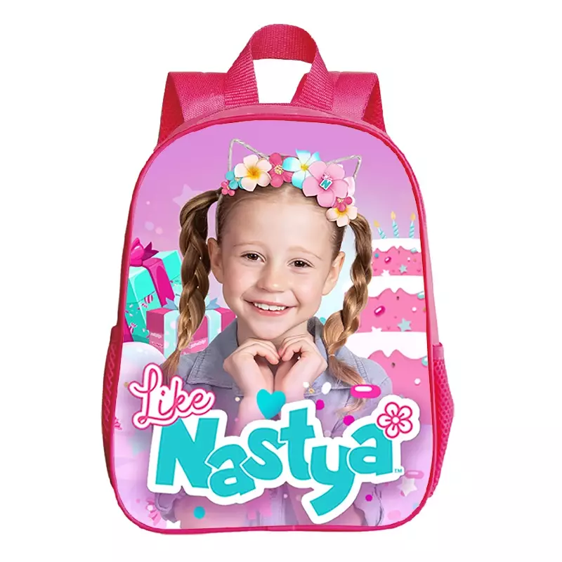 Jak Nastya plecaki z nadrukiem dzieci Kawaii przedszkolna bookg Mochila maluch mały plecak dziewczynki różowe torby szkolne prezenty