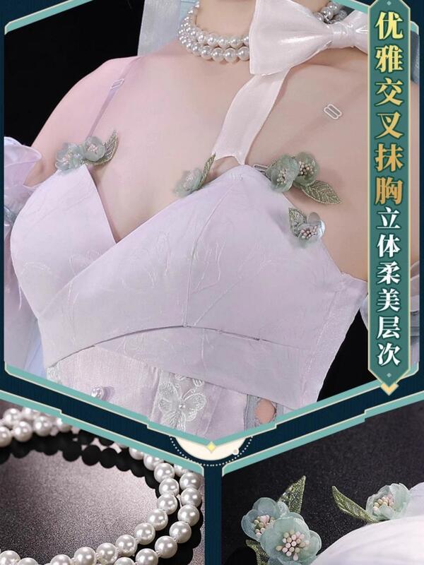 Genshin Impact przebranie na karnawał ubrania Linnette anioł dziedziniec ubrania Cosplay ubrania peryferyjne sukienki księżniczki