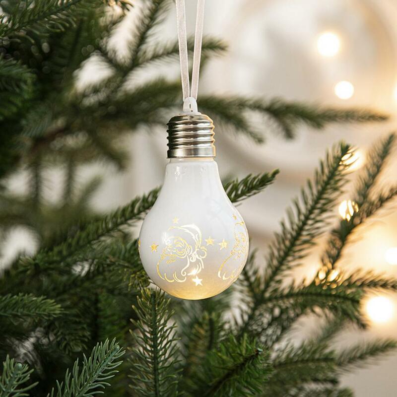 クリスマスボールの装飾品、休日の装飾、家の装飾のための電球の形