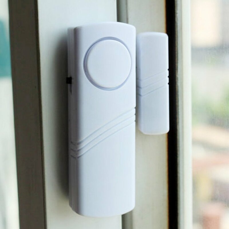 1 Buah Alarm Keamanan Jendela Pintu Sensor Magnetik Alarm Pencuri Nirkabel Perangkat Sistem Keamanan Anti-maling Keamanan Rumah