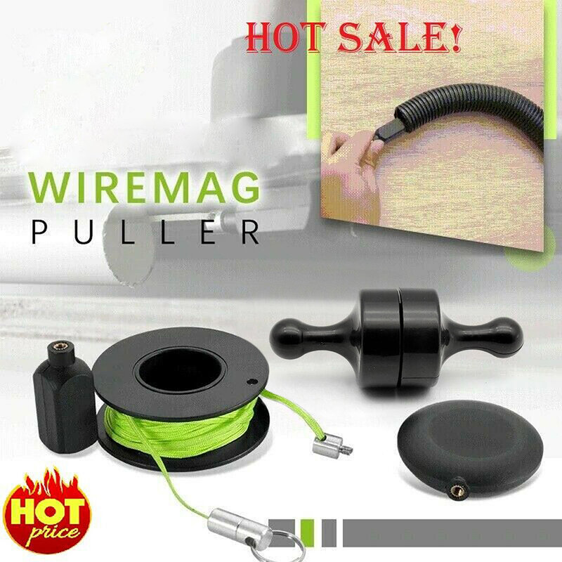 Professional Wiremag Puller Magnetic Cable Pulling System Wall Wire Fishing Guide Tool Garden Repair Threader Easy Use Hand Tool