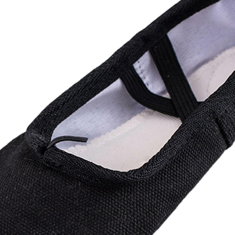 Ballet Shoes Ballet Slippers Dancewear Performance Fitness Canvas Gymnastics with Elastic Band Dance Shoes for Women Adults