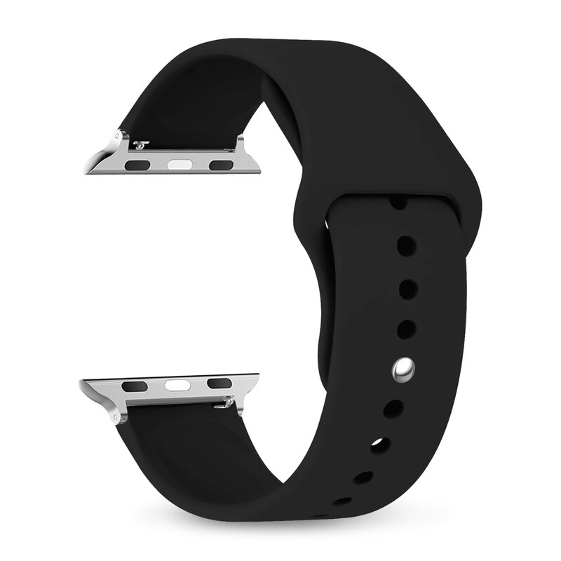 Cinturino in Silicone per cinturini Apple Watch 44mm 40mm 45mm 41mm 38mm 42mm cinturino cinturino iWatch series se 9 8 7 6 5 3 ultra 2 band 49mm