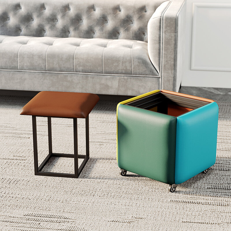 Sofá nórdico 5 en 1, taburete suave, combinación de cubo de Rubik creativo para el hogar, taburete plegable multifuncional para sala de estar, muebles