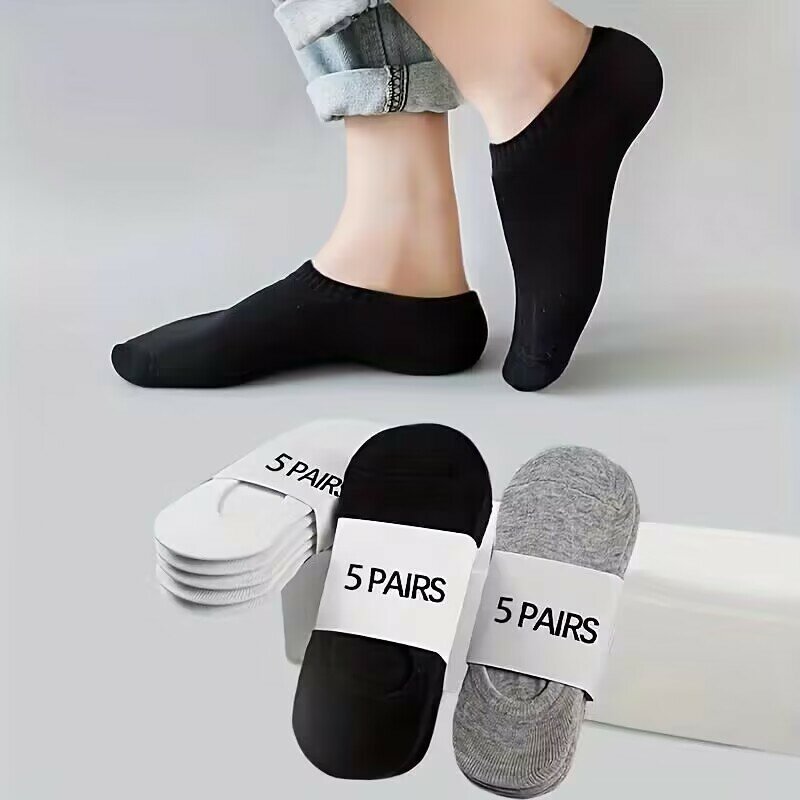 High Quality Unisex 5/10/15 Pairs 2024 New Shallow Ankle Boat Socks For Both Men And Women Casual Summer Invisible Socks