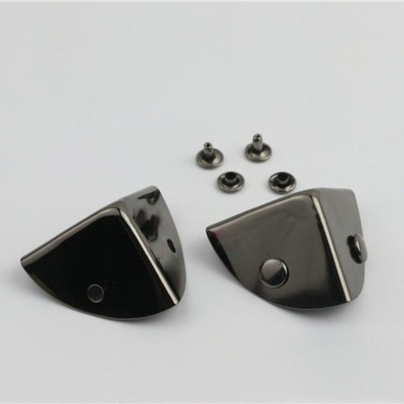 Protecteur d'angle de connexion de rivet, protection d'angle en métal de galvanoplastie de surface, boîte durable et robuste, 4 pièces