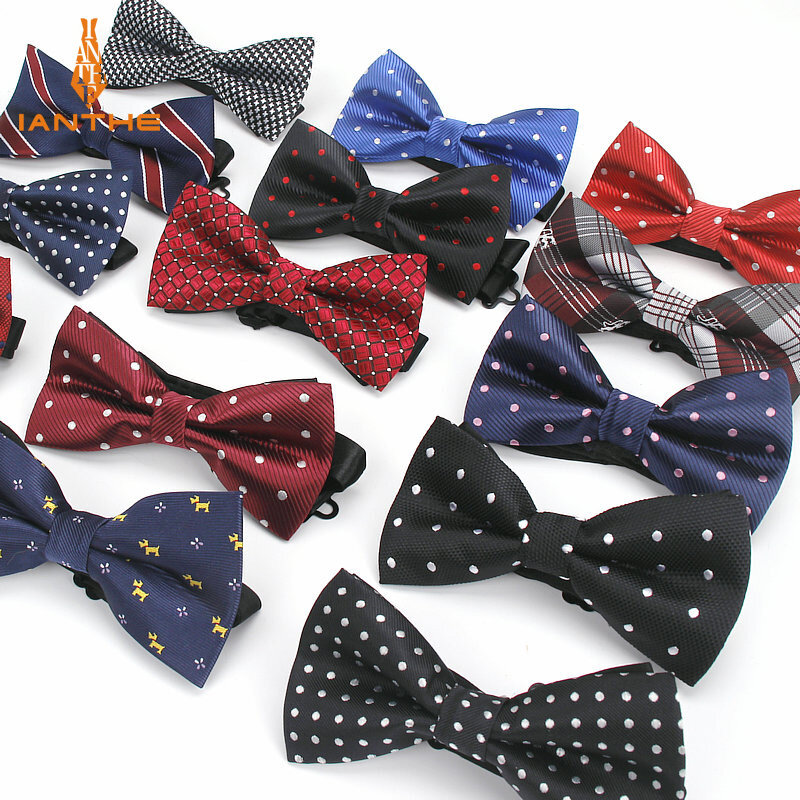 Gravata borboleta masculina formal, gravata de pescoço para homens, moda de negócios, casamento, camisa, miçanga, presente, ponto, seda, borboleta