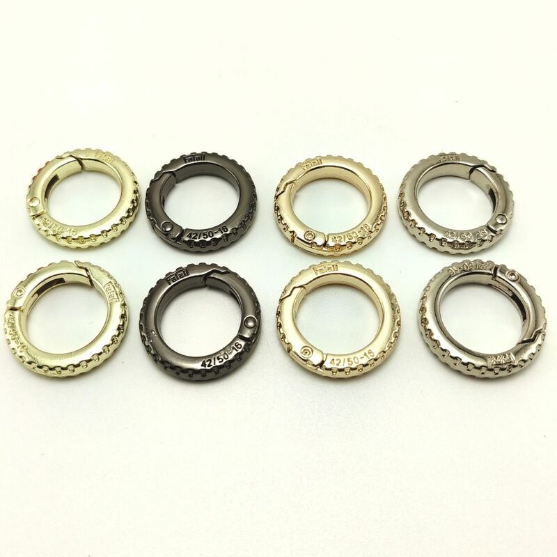 Multicolors Plated Gate Buckle High Quality 25mm Zinc Alloy Buckles Clips Round Push Trigger Outdoor Tool