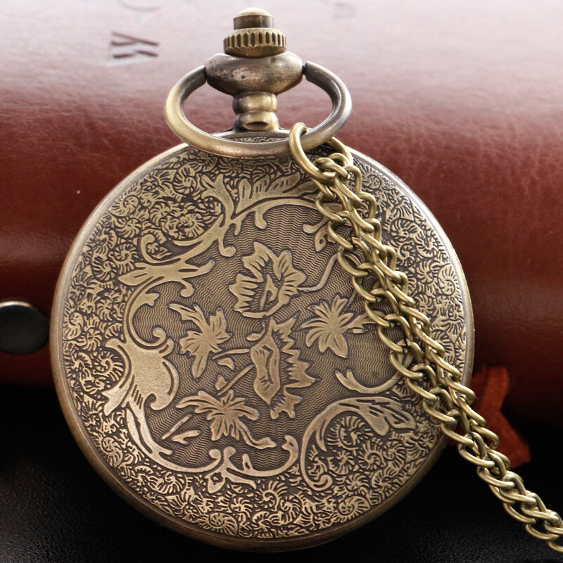 Xh3036 Steampunk Retro bella ragazza tema orologio da tasca al quarzo moda fascino Fob orologio collana pendente con catena regalo